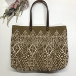 【専用】symphony・light brownのA4横トートバッグ （両面全面）