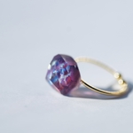 glass jewel ring (にじ) #6