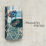 ミナペルホネン　手帳型iPhoneケース　iPhone6/6s/7/8/第二世代SE用