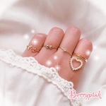 Berrypink♡量産型ジュエリーリング♡4個セット♡