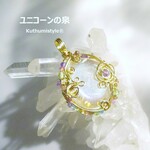 エンジェルオーラ・タンブルペンダント（ワイヤージュエリー☆ワイヤーアクセサリー☆ワイヤーラッピング天然石ネックレス☆KuthumistyleⓇ☆クツミスタイル）