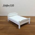 Rouche様専用　ベッド Dタイプ 12cm クイーンサイズ ミニチュア家具 