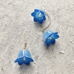 数量限定【chimie】asymmetry flower earrings/dead stock/Blue
