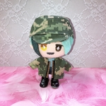 ぬい服　ワークキャップ帽　＋　ジャンバー　セット