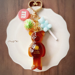 ★購入可★【レジン作品】プリン🍮クマちゃんキーホルダー