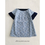 ♡40％ OFF Special Sale♡リバティ生地フィービーネイビーママトップス7号（完成品/在庫限り/オーダー不可）