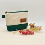 マチつきミニファスナーポーチ