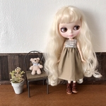リカちゃん服　ブライス服　アウトフィット　スリーピングローズのワンピース