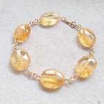 Citrine * Bracelet * k14gf