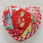 作成キット☆ハートのキルトポーチ