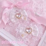 【受注制作】姫リボンクリップ - Jewel Princess - ＊パール＊