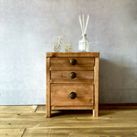 アクセサリー収納にもなる！木製  3段引き出し収納　アンティーク　ジュエリーボックス  おしゃれな レターケース　ウォルナット  