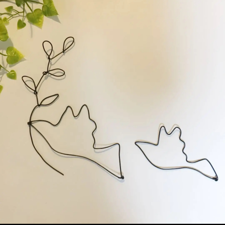 ハンドメイド☆№1ワイヤークラフトアート中1点☆幸運を呼ぶハワイゲッコー 壁掛け ハンドメイド No1ワイヤークラフトアート中1点 幸運を呼ぶハワイ