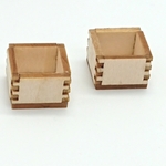 3個  約10mm  ミニチュア  木製 酒枡 キット  ドールハウス 日本酒