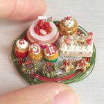 ドールハウス☆ミニチュア☆merry  christmasのセット2☆