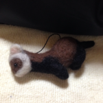 【送料無料】フェレットのストラップ