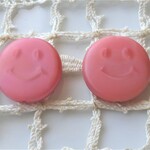 ピンク☺！！チェコビーズ２個
