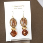 間もなく販売終了❤️揺れるハートピアス(コットン風)