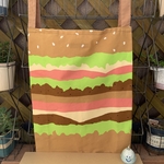 エコバッグ　バーガー🍔　　特大サイズ　