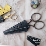 BLACK CHEESE😎／ブラック チーズ 🧀チーズ好きさん✩のはさみケース  本革 / Black Cheese Scissors Case