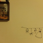 ワイヤーで作ったガーランド☆