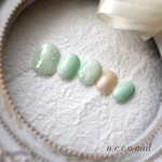 ・＊ミントグリーン　の　石 こ ろ ｎａｉｌ＊・