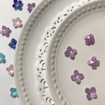 【10個】紫陽花　花びら　花　ビーズ　紫