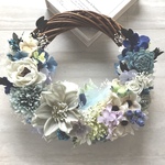 * Blue ×  Daisy *  wreath * ギフト　リース　母の日