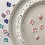 【10個】紫陽花　花びら　花　ビーズ　ピンク