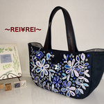 「まり～様オーダー品」！手刺繍マルシェ風トートバッグ♡２WAY