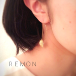 シンプルリーフアメリカンピアス