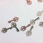 (シルバー)メタルパーツキー(残り19個入)【2147】