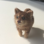 フェルト犬　チワワ　チョコタンさん　<MW381>