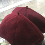 ＊new＊2 patterns kids ウール・アンゴラベレー帽＊えんじ＊023