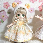 オビツ11ワンピースセット服【くまさん】