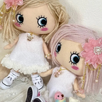 イーマリーちゃん用ピンクリボンネックレス