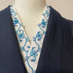 j-u-n-a様オーダー品　綿麻花刺繍半衿