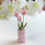 ミニチュアフラワー　チューリップ&花器