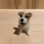 フェルト犬　ジャックラッセル・テリア　ふわっとさん　<MW391>