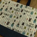 昆虫柄のレッスンバッグ　絵本バッグ