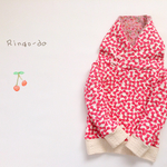 りぼんのモイフーディー❁ストロベリーピンク❁ 110size