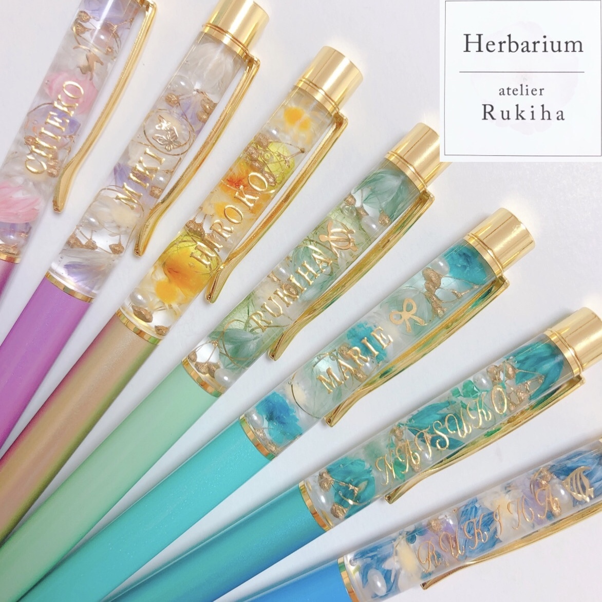 🌹世界最小の薔薇🌹バラ【名入れ可】ハーバリウムボールペン