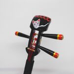 かんざし「三味線」漆黒１４０ 狐面