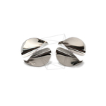 ERG-1609-R【2個入り】 シェルシェイプサークルピアス,shell-shaped Circle Earring