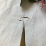 シルバー1.2ミリ　槌目リング　指輪　ハンドメイド