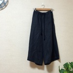 リネンガウチョパンツ チャコール