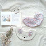○i`m rabbits BIBS○　うさぎさんとお花畑のスタイ