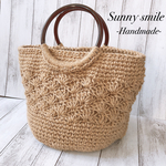 【再販】普段使いの丸ハンドルマルシェバッグ