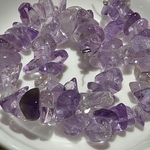 天然石ビーズ　ライトカラーアメジストサザレ