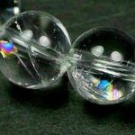 【強力開運石・全ての夢が叶う天然虹ブレスレット】◆最高級 ヒマラヤ産天然虹水晶 ◆送料無料